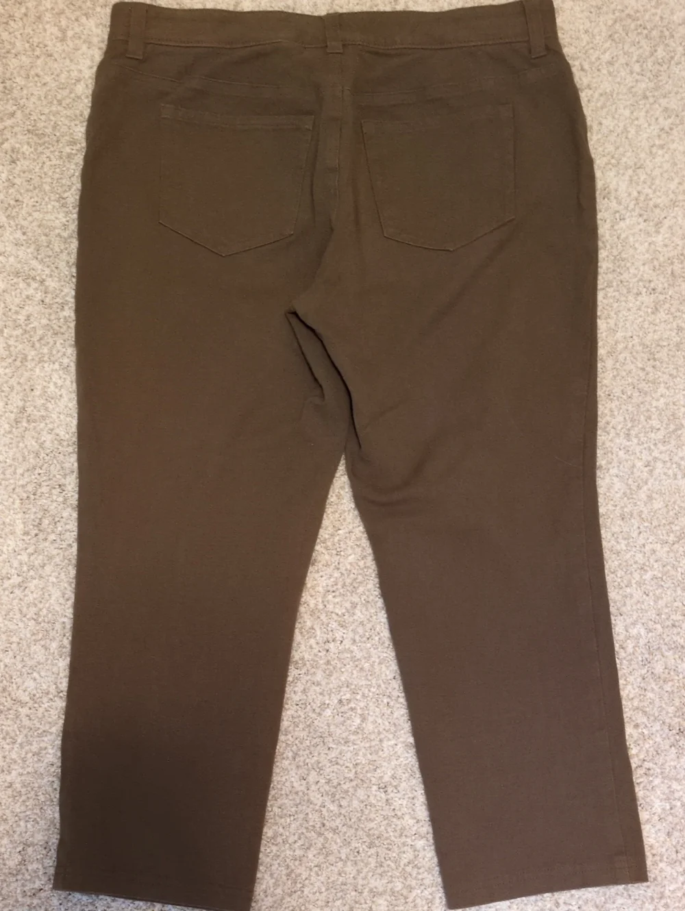 Chico's Brown Jeans Women's Cropped Sz 1 Chico Sizing= 8